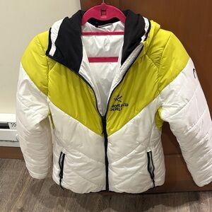 Head World Cup rebels Women's Ski Jacket - White and Yellow. Limited edition.
